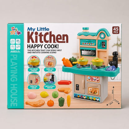 My Mini Little Kitchen Happy Cook Pretend Play Kit 45 Piece