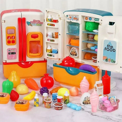 Multi-Function Fridge Toy Set – 39-Piece Interactive Play Kitchen