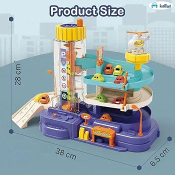 Car Track Parking Building Adventure Set