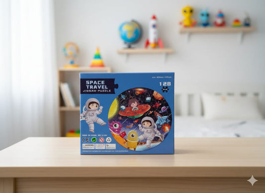Space Travel Jigsaw Puzzle Game For Kids