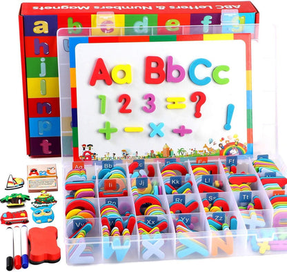 Magnetic Foam Alphabets and Numbers with Storage Box – 234 Pieces