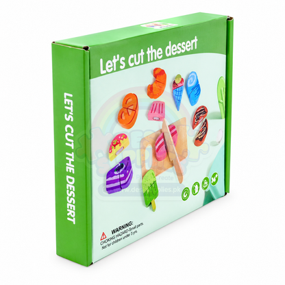 Wooden Dessert Cutting Set – 12 Pieces