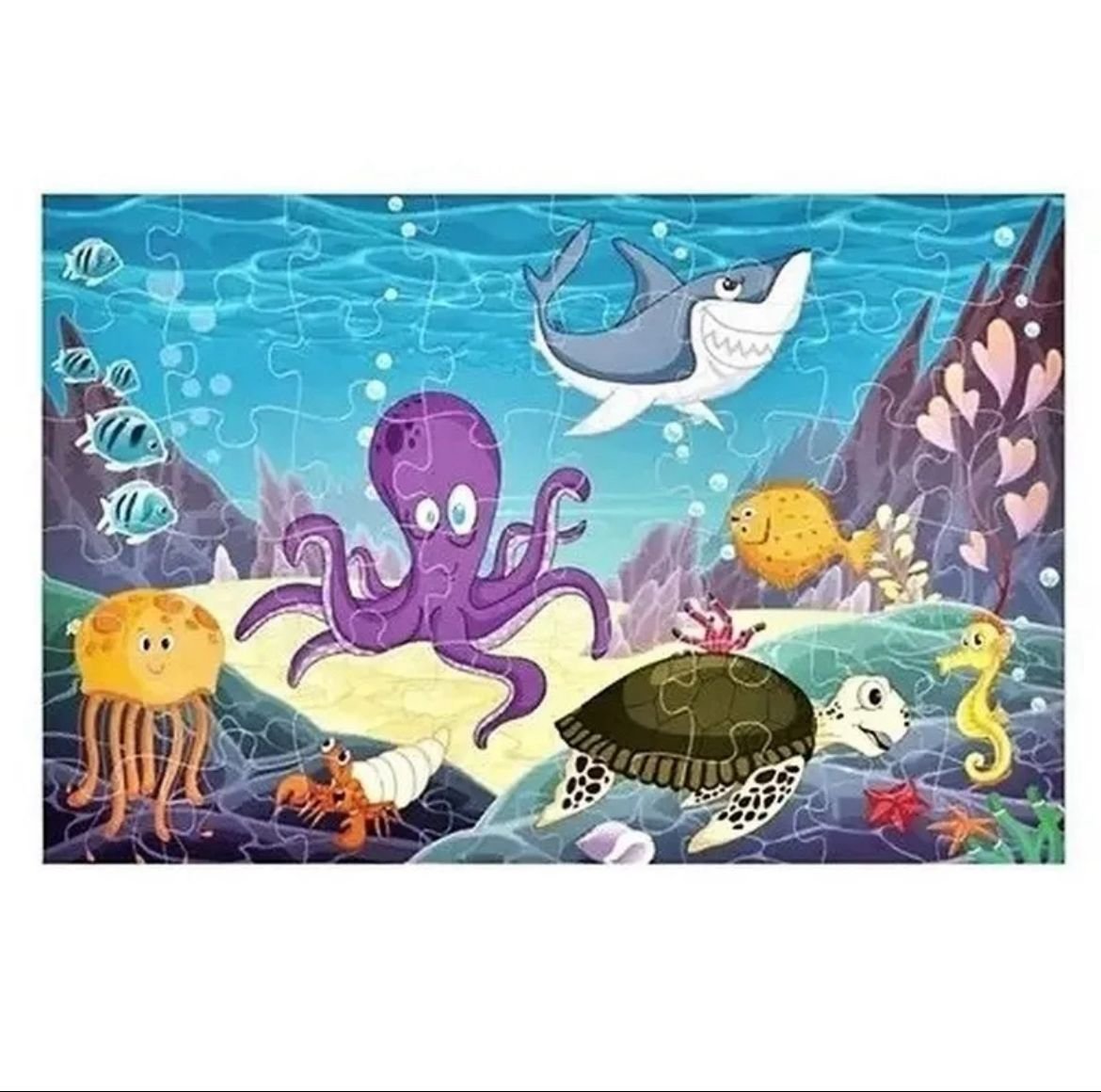 Under Water World Jumbo Floor Jigsaw Puzzle – 48 pieces