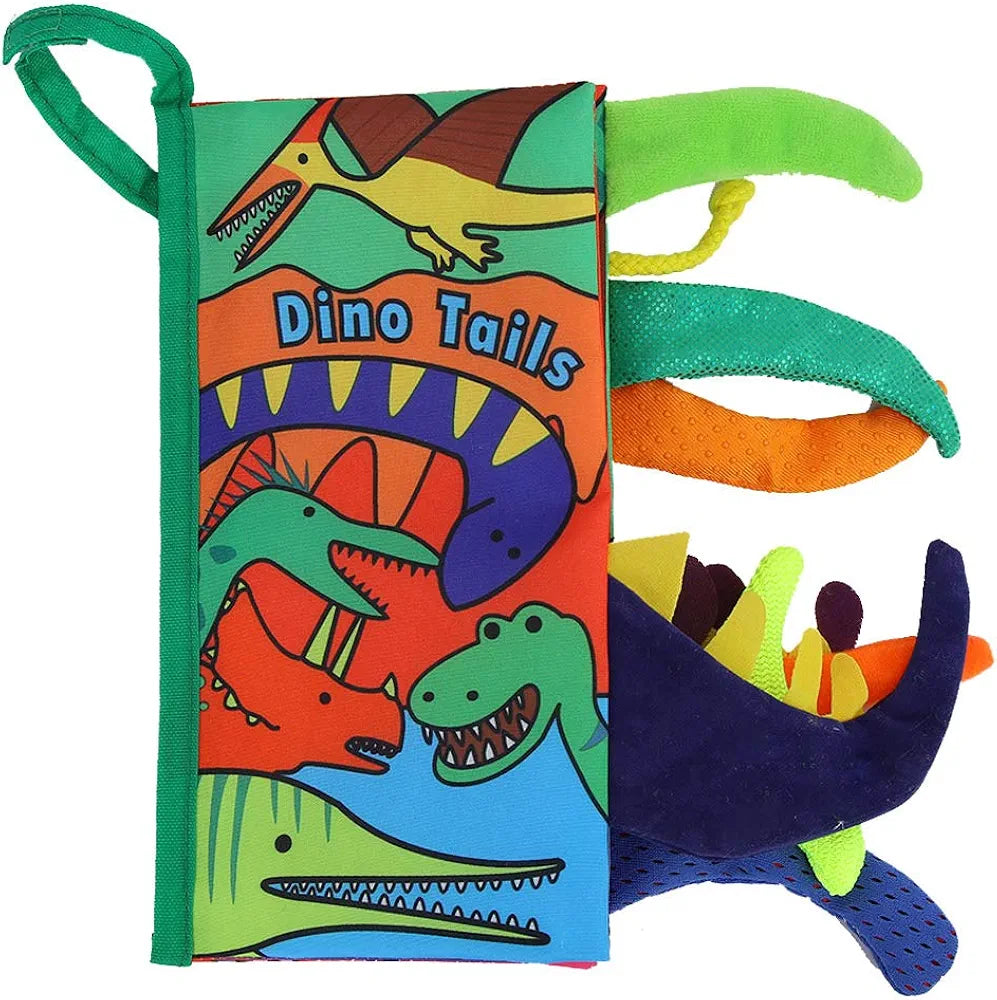 Dino Tails- Soft Crinkle Cloth Book for Babies