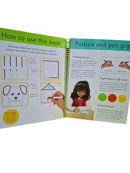 Roger Priddy Wipe Clean: Starting Pen Control: Includes a Wipe-Clean Pen