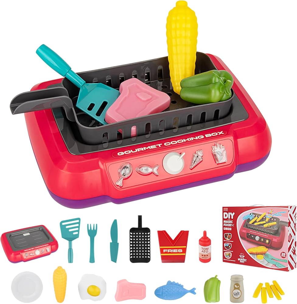 DIY Magic Food Cooking Set – Color-Changing, Bubble-Grill Fun