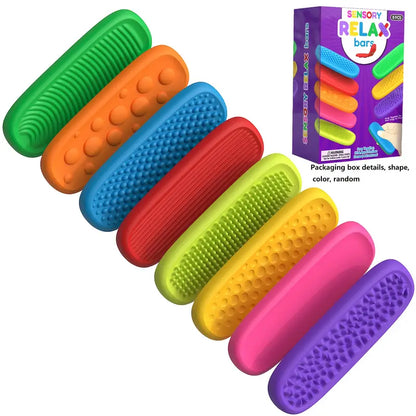 Calming Sensory Suction Fidget Bar/ Worry Stones (8 pcs)