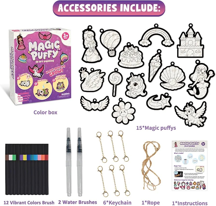 Unicorn Magic Puffy – 3D Art painting Kit
