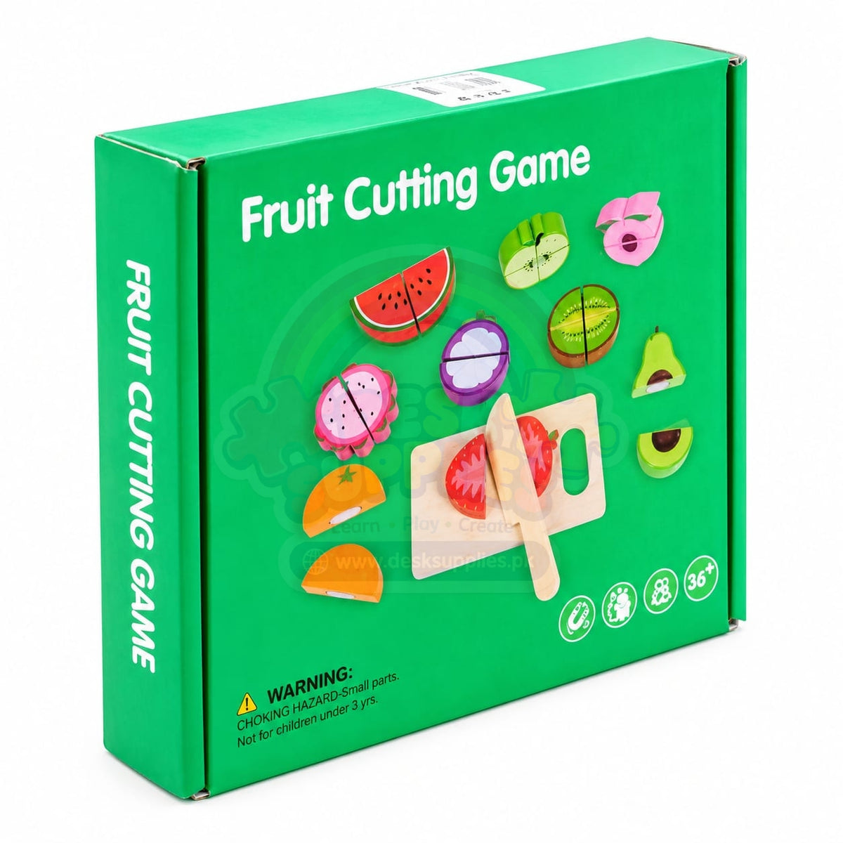 Wooden Fruit Cutting Set – 12 Pieces