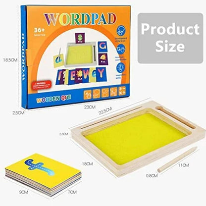 Wordpad Tracing – Wooden Sand Tray with Wooden Pen