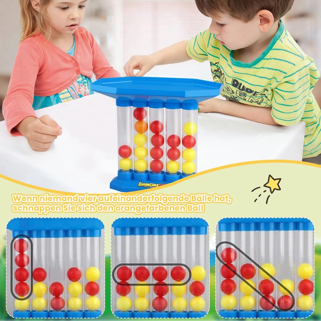 Bouncing Ball Connect Four Tabletop Family Fun