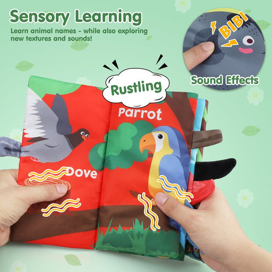 Bird Tails – Soft Crinkle Cloth Book for Babies