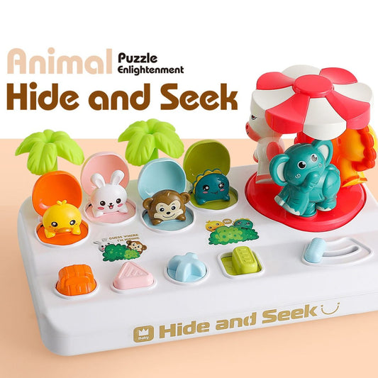 Pop Up Peekaboo Hide & Seek Animal with Carousel