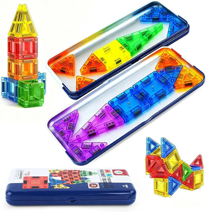 Mini Travel Magnetic Tile Blocks Set 30 Pieces