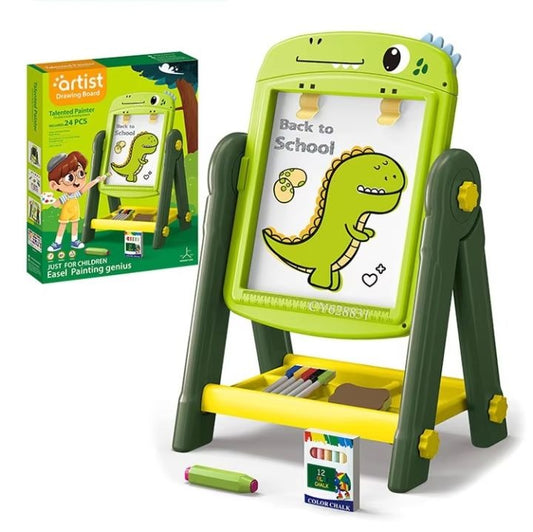 Art Easel Dual Sided Magnetic Drawing Board-24pcs