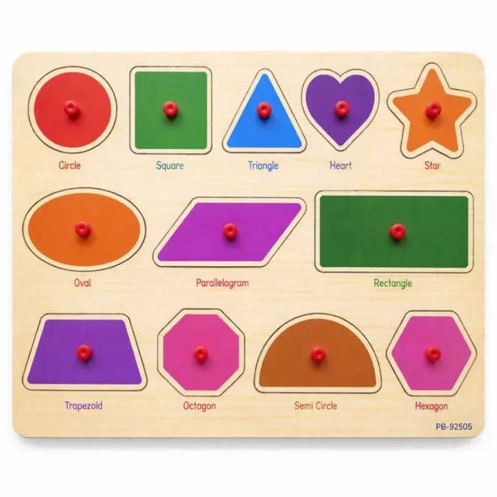 Shapes Wooden Peg Puzzle