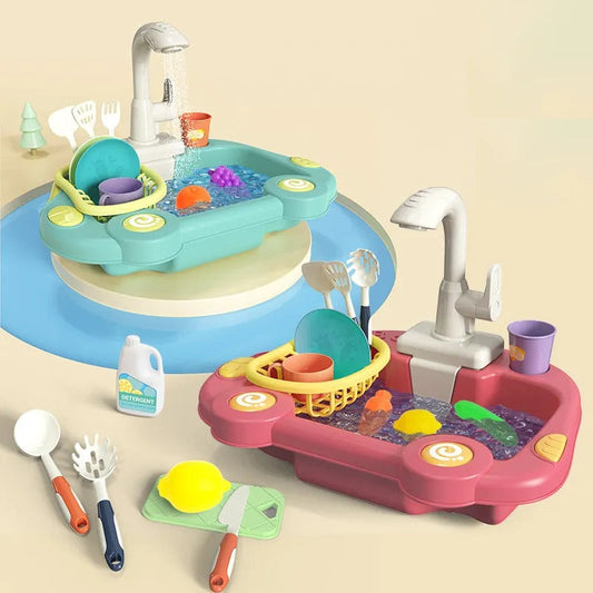 Kitchen Tools Wash Basin Pretend Play Set