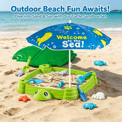 2-in-1 Turtle Sandbox and Sensory Table
