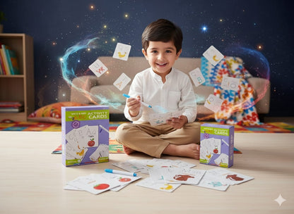ABC Write-and-Wipe Learning Cards – Reusable Early Learning Set