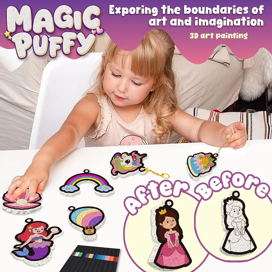 Unicorn Magic Puffy – 3D Art painting Kit