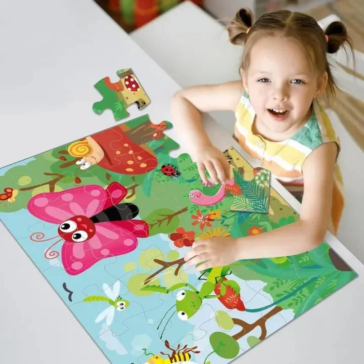 Insect Party Jumbo Floor Jigsaw Puzzle – 35 pieces