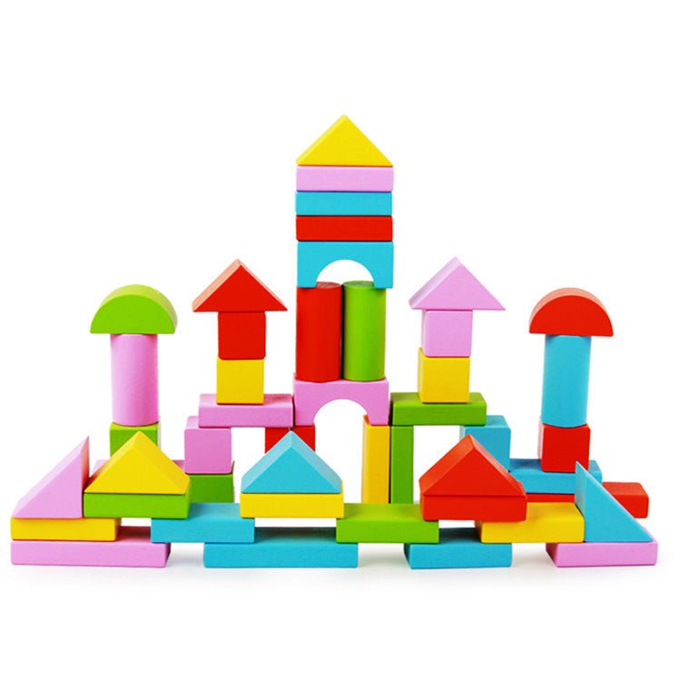 Wooden Multicolor Building Blocks – 40 pieces