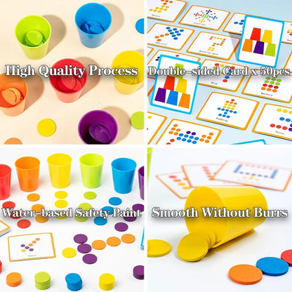 Colour Classification Stacking Cup Game – Pattern Matching