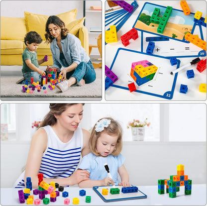 Mathematical Snap Cube Building Blocks – 117 pieces