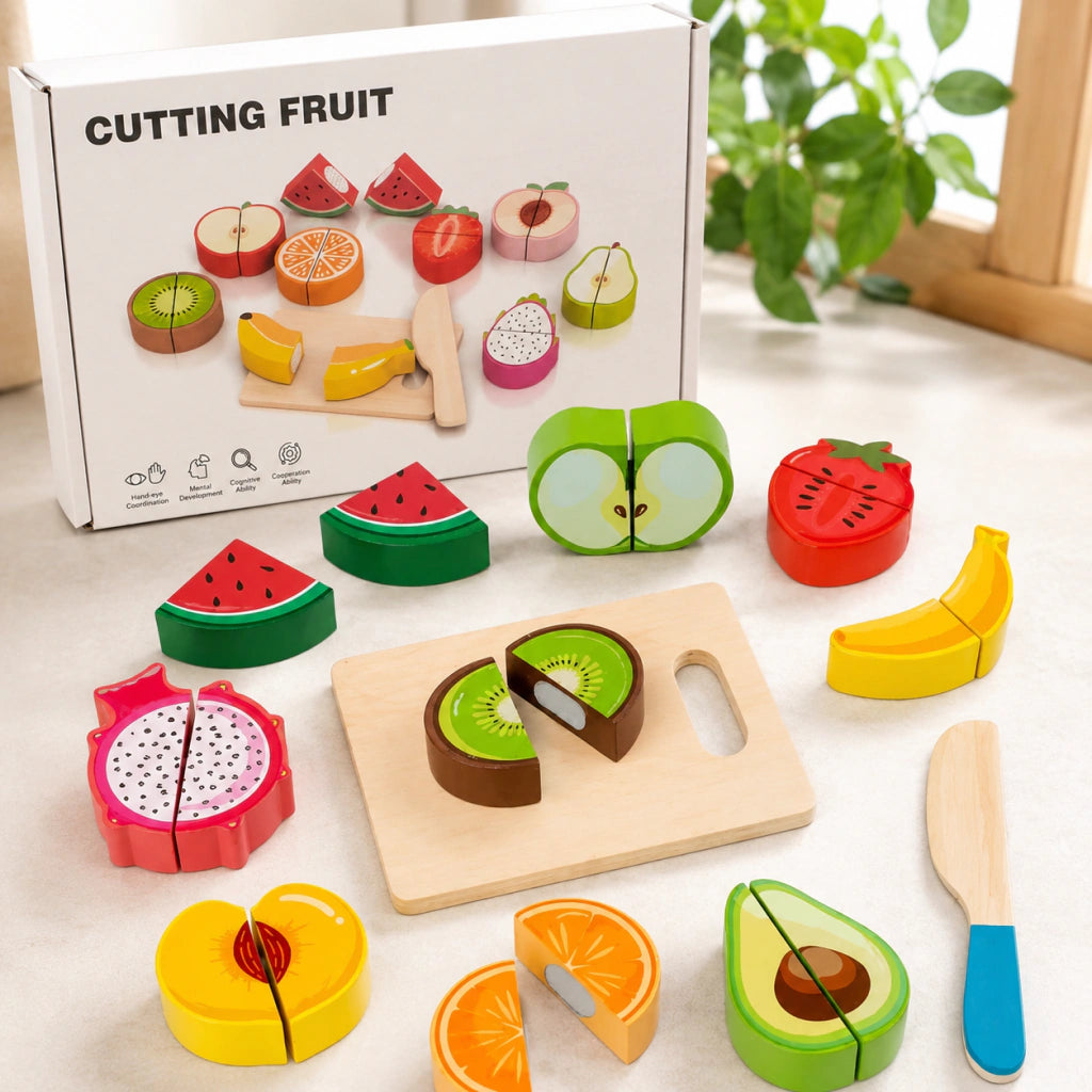 Wooden Cutting Fruit Set