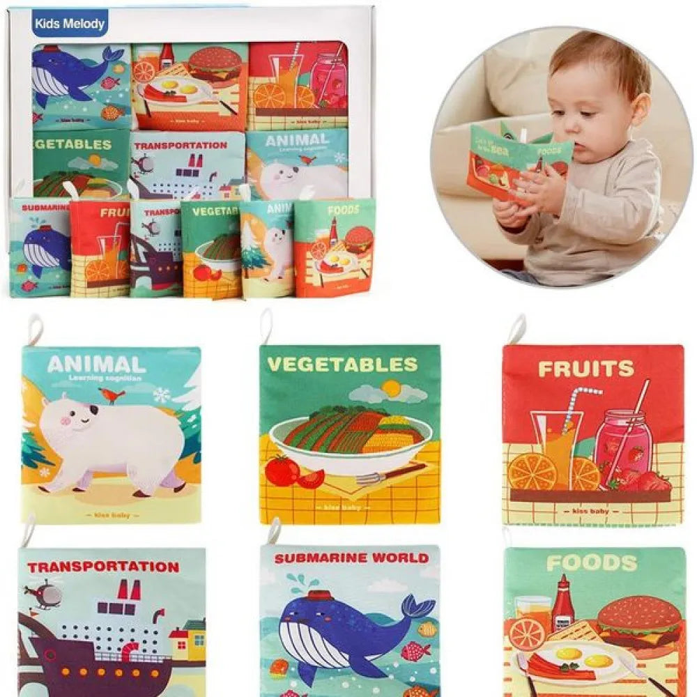 Crinkle Cloth Books for Babies (Set of 6 Books)