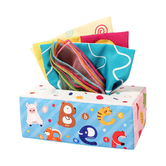 Baby Sensory Tissue Box Toy
