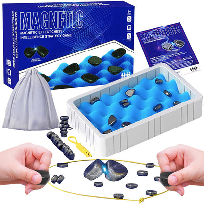 Magnetic Effect Chess Stone Family Board Game