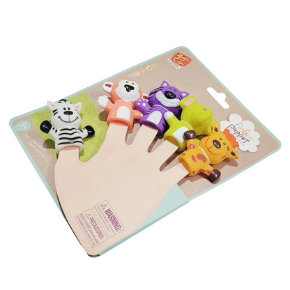Zoo Animals Silicon Finger Puppets