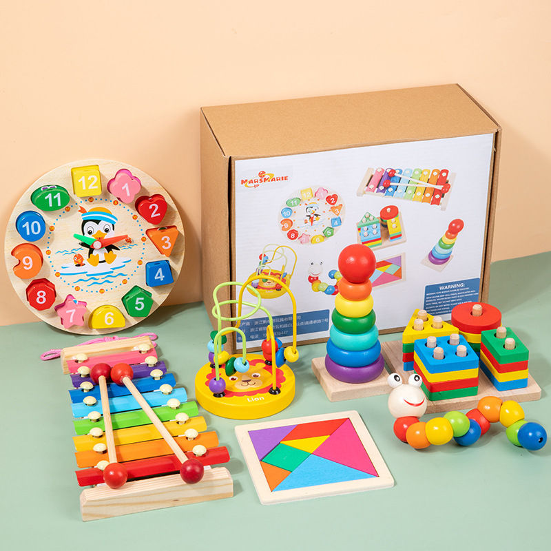 7-in-1 Wooden Montessori Learning Toy Set