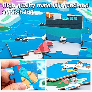 Magnetic Puzzle World Map- 168 pcs