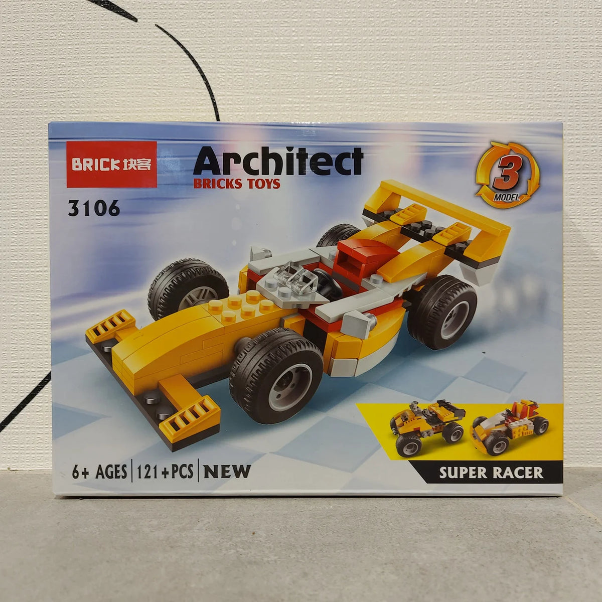 Architect Super Racer 3-in-1 Building Blocks Set (121 Pieces)