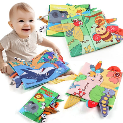 Sea Bed Animal- Soft Crinkle Cloth Book for Babies