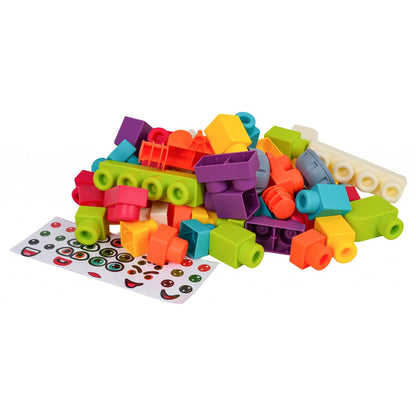 Soft Building Block Set with Backpack (60 Pieces)