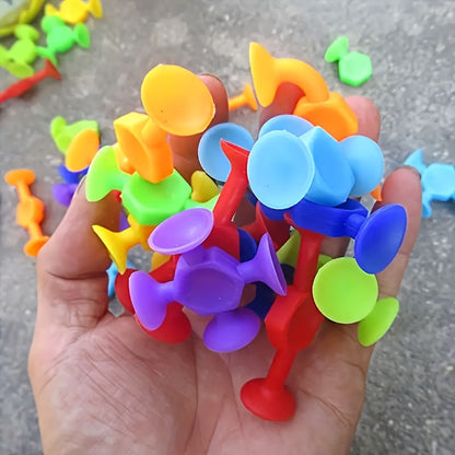 Fun Suction Silicon Building Blocks- 24 Pieces