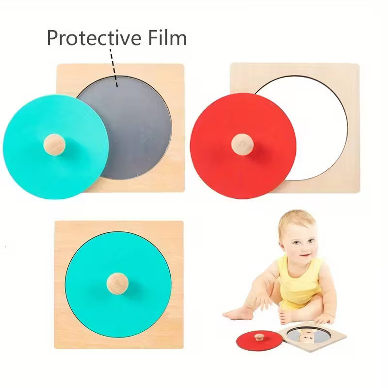 Wooden Peekaboo Mirror Puzzle
