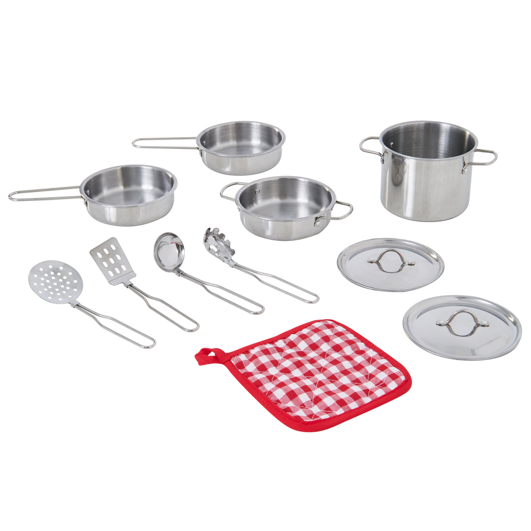 Stainless Steel Kitchen Set For Kids – 11 Pieces